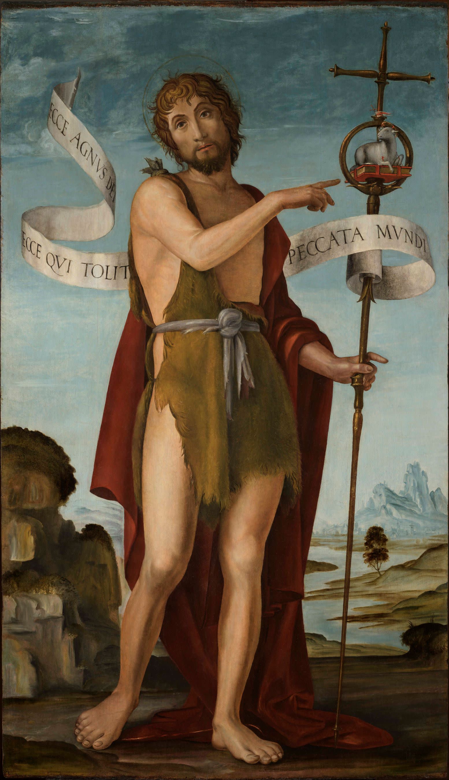 Saint John the Baptist, Standing Full Length in a Landscape